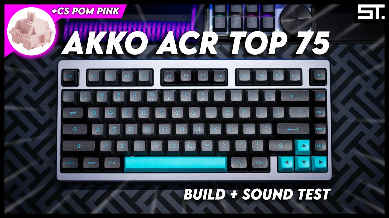 Akko ACR TOP 75 Build + Sound Test (POM Pink) | Samuel Tan