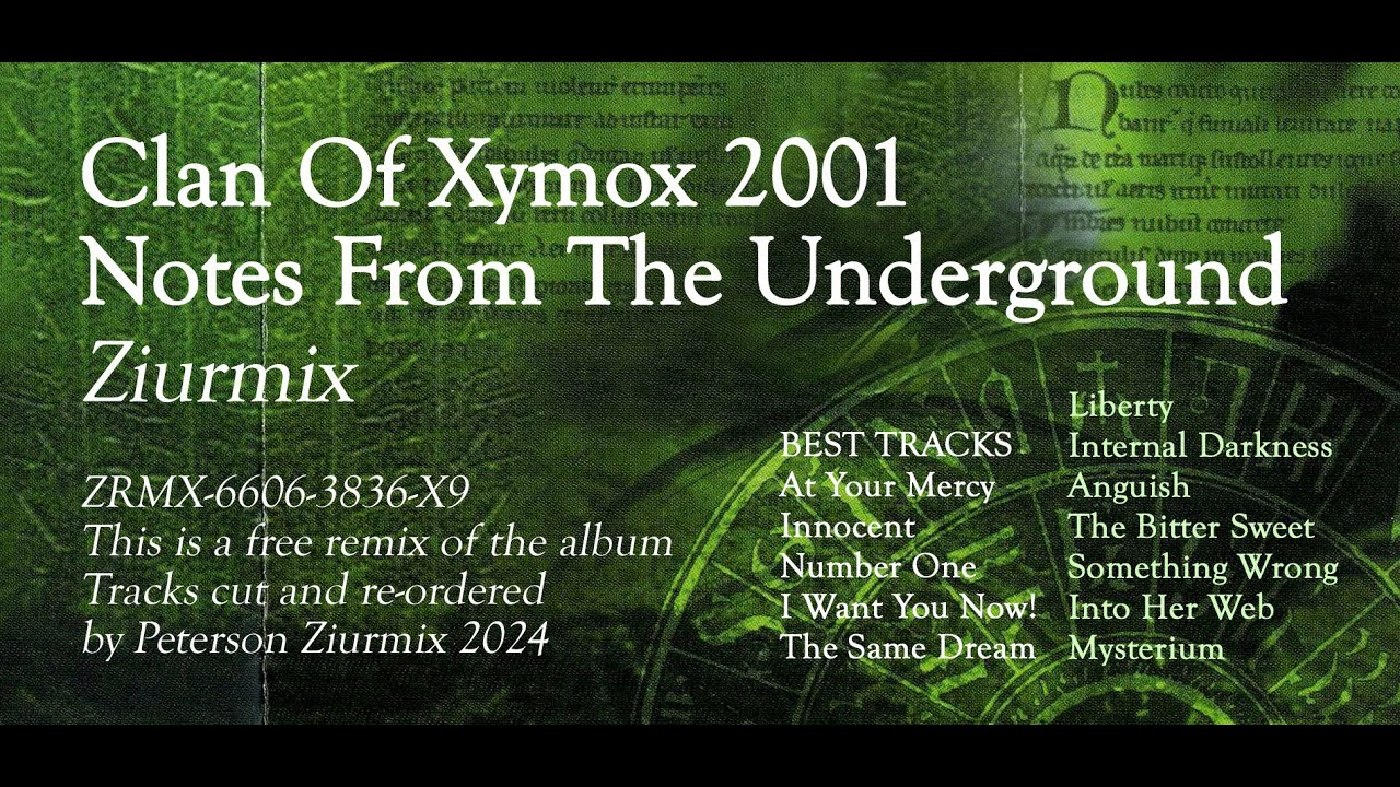 CLAN OF XYMOX 2001 NOTES FROM THE UNDERGROUND &mdash; ZIURMIX