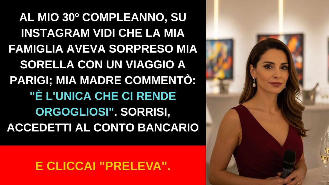 Al mio 30º compleanno, la mia famiglia mi ignorò e mandò mia sorella a Parigi: lei li rende fieri.