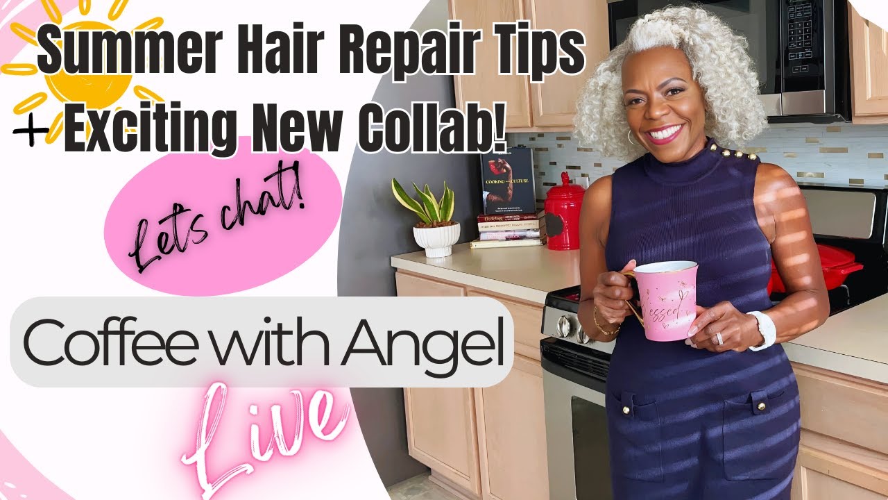 ☕Coffee with Angel | 😎Summer Hair Repair Tips | ✨New Collab 💄 The Lip Bar! | Angel Cornelius
