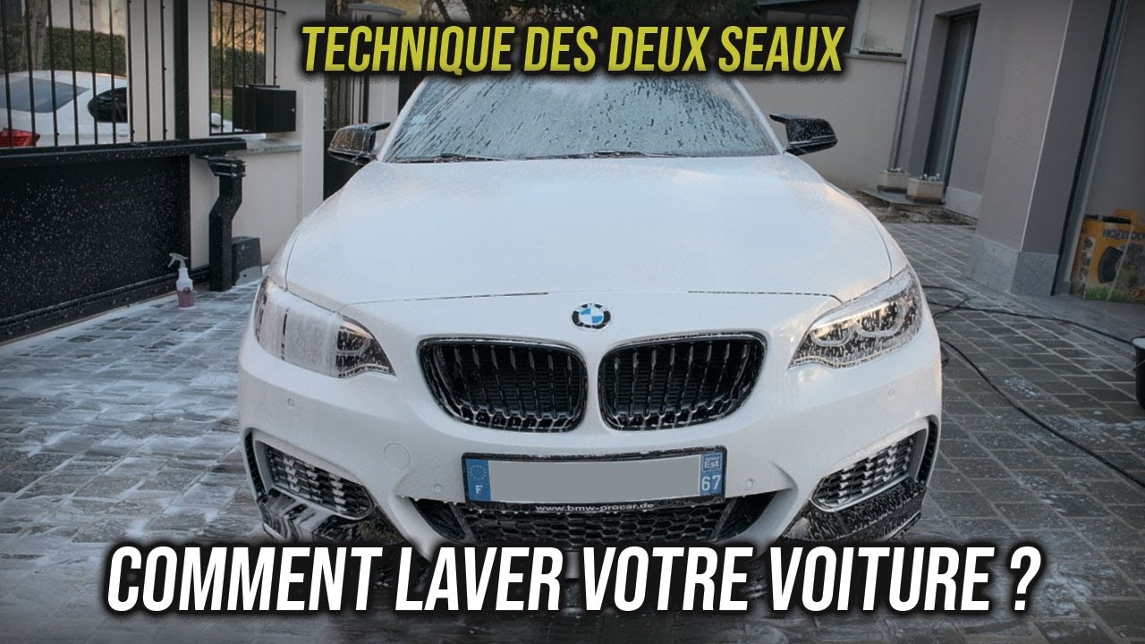 Comment laver sa voiture à domicile ! (Technique des deux seaux)