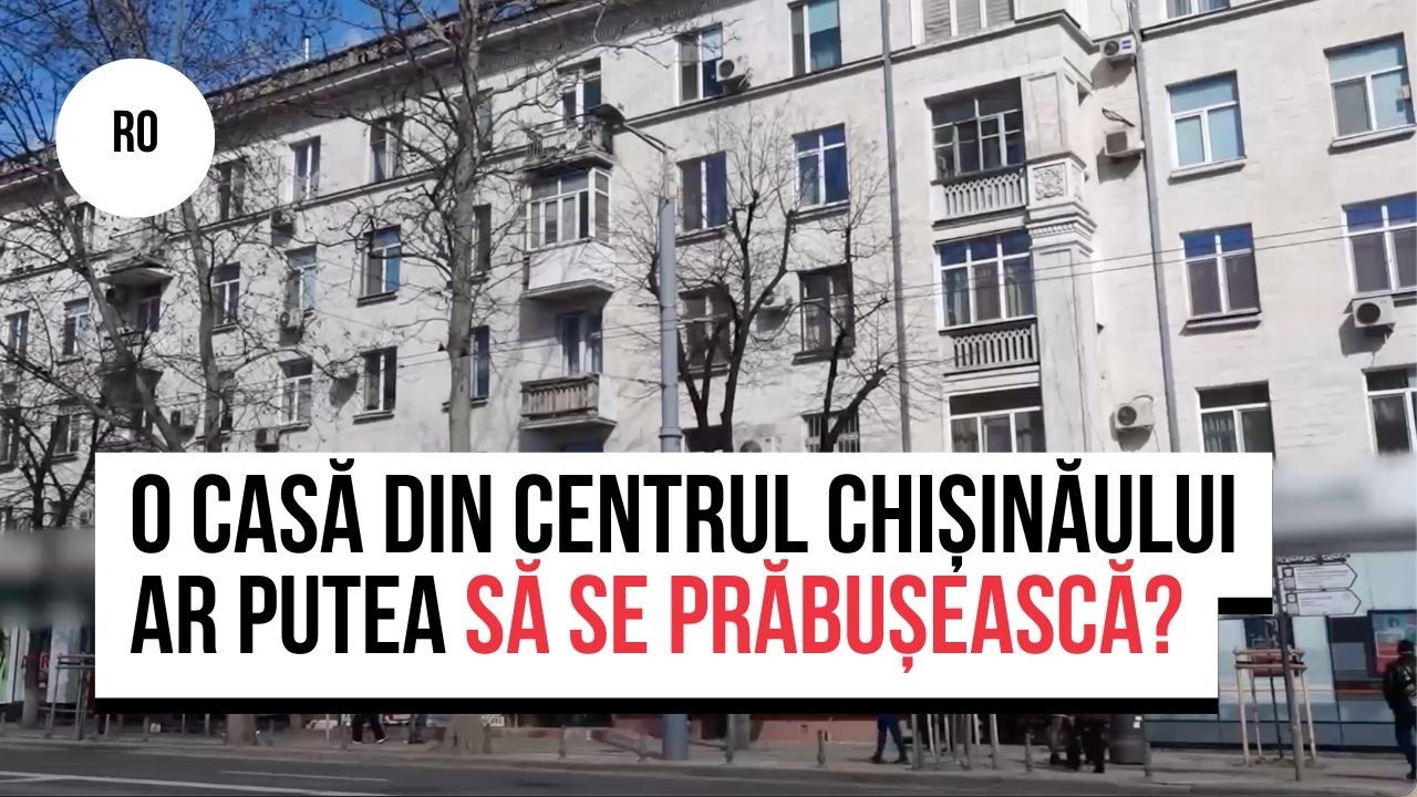 O casă din centrul Chișinăului ar putea să se prăbușească? Ce spune primăria