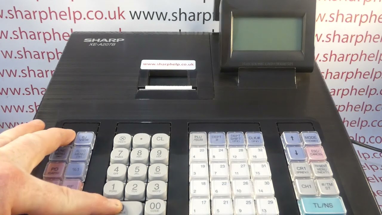 How To Fix Cash Register Lock Up Sharp XE-A177 / XE-A207 | XEA207 Till Not Working | (Initial Clear)