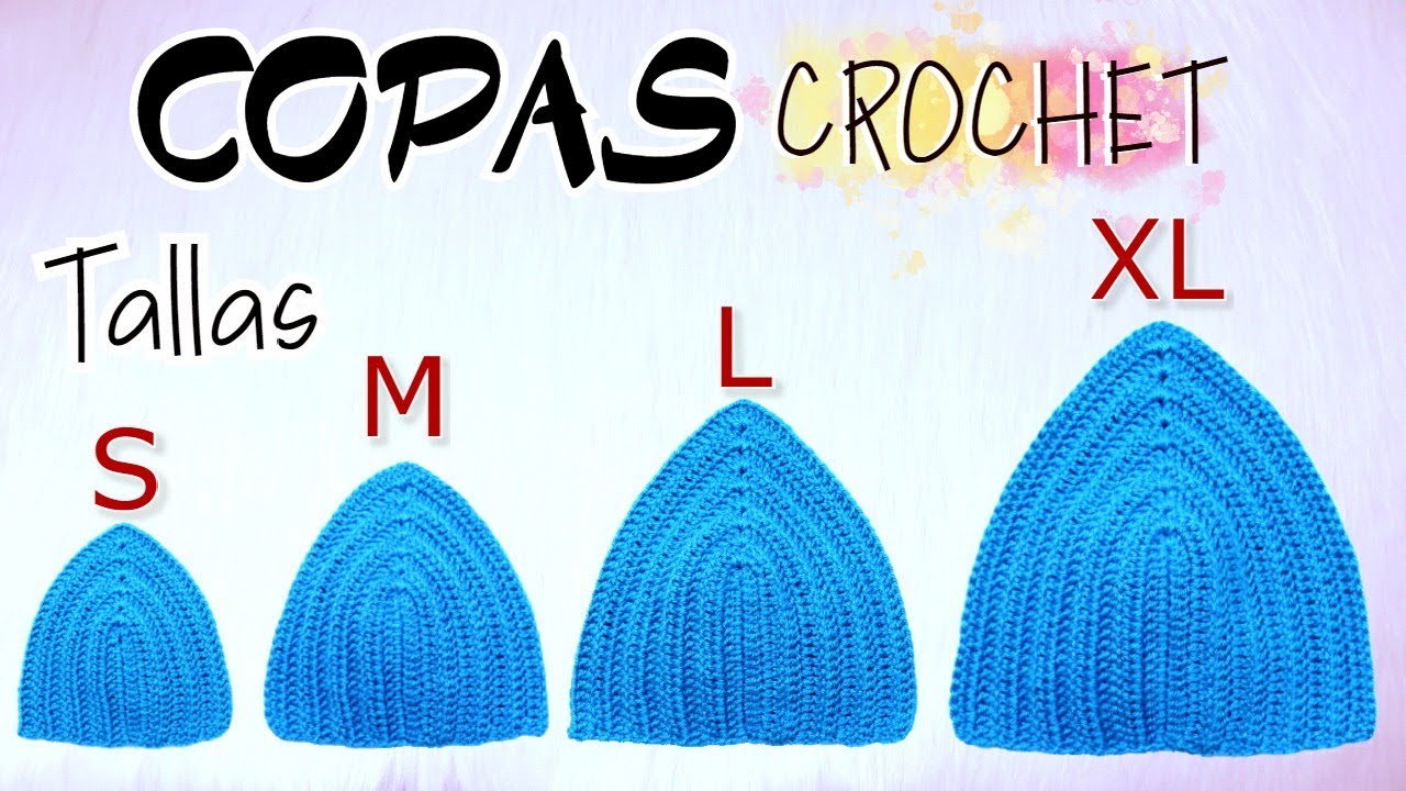 Como Tejer Copas a Crochet Todas las Tallas Fácil y Rápido | Paso a Paso 🔴