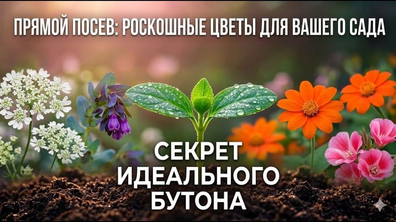 Топ восхитительных цветов для вашего сада и почему прямой посев в грунт делает их неуязвимыми?
