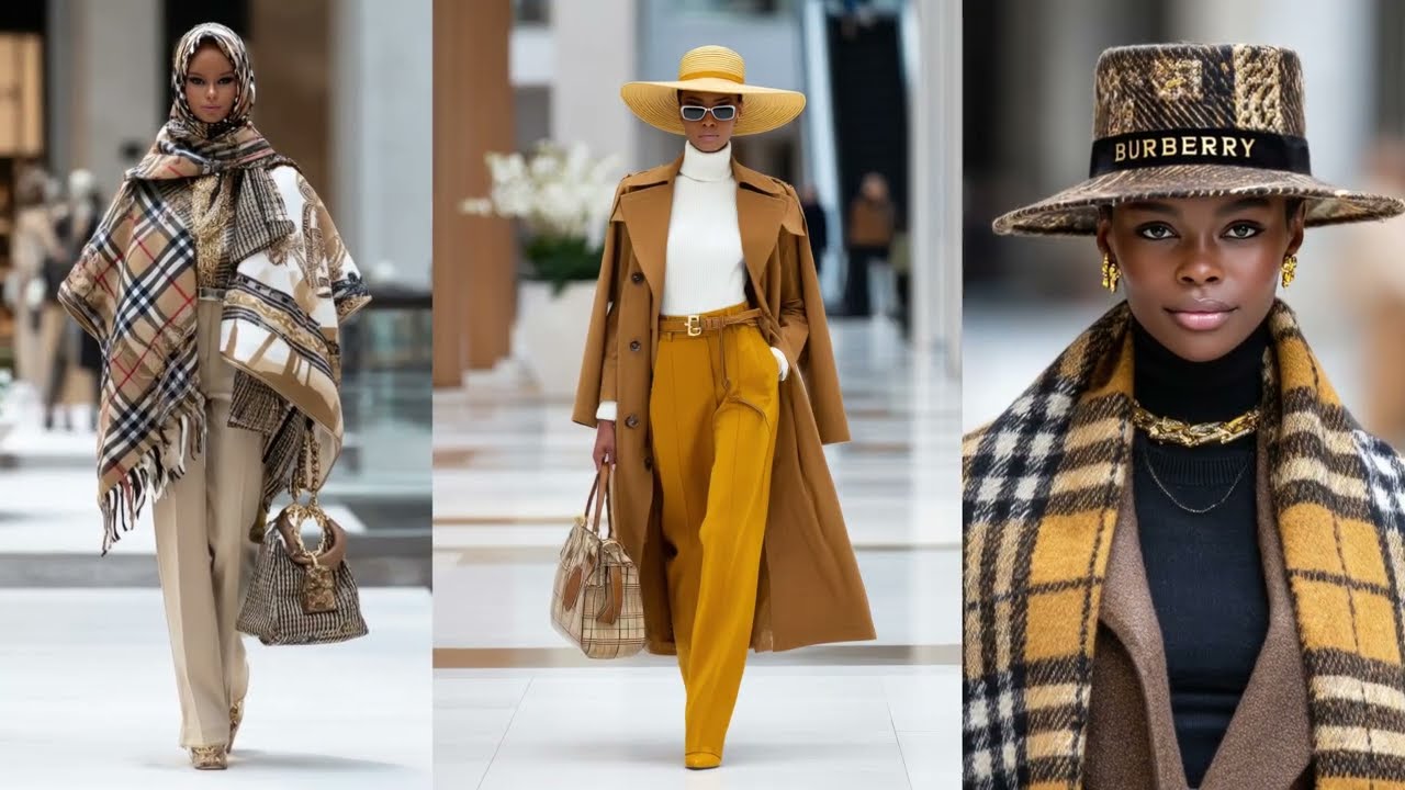 Показ Burberry весна/лето 2026 на подиуме | Лондонская неделя моды: культовые образы.