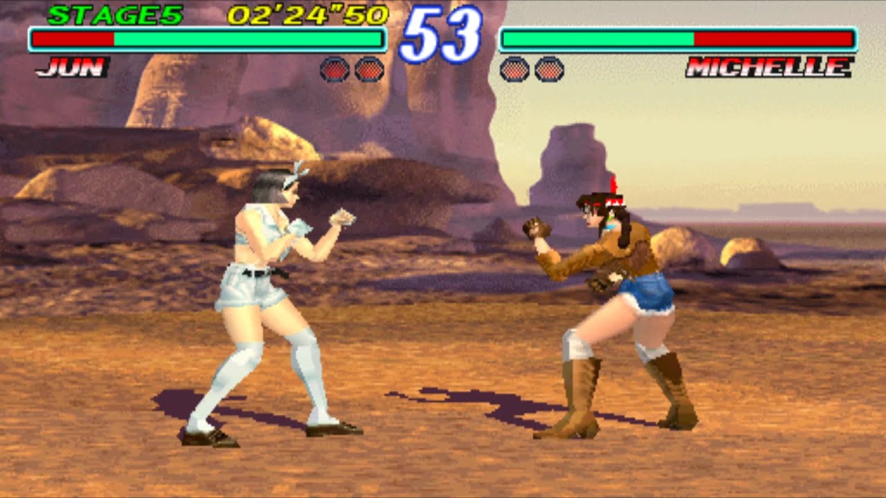 Tekken 2 VER.A [Arcade] - play as Jun Kazama