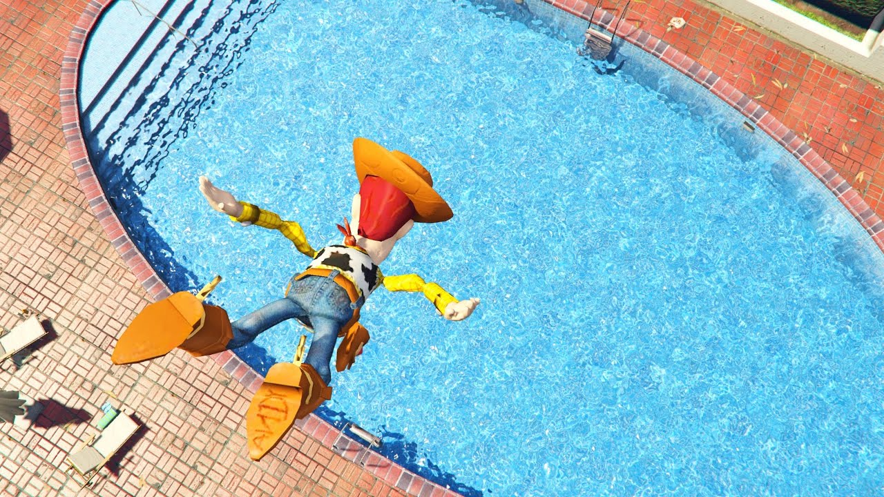 GTA 5 Water Ragdolls WOODY Jumps/Fails ep.12 (Euphoria Physics | Funny Moments)