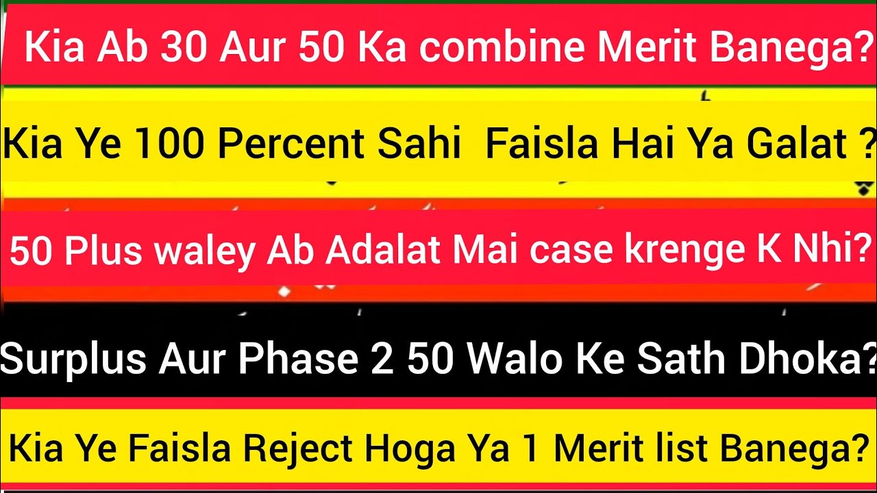 ETEA phase 2 merit list |etea test master