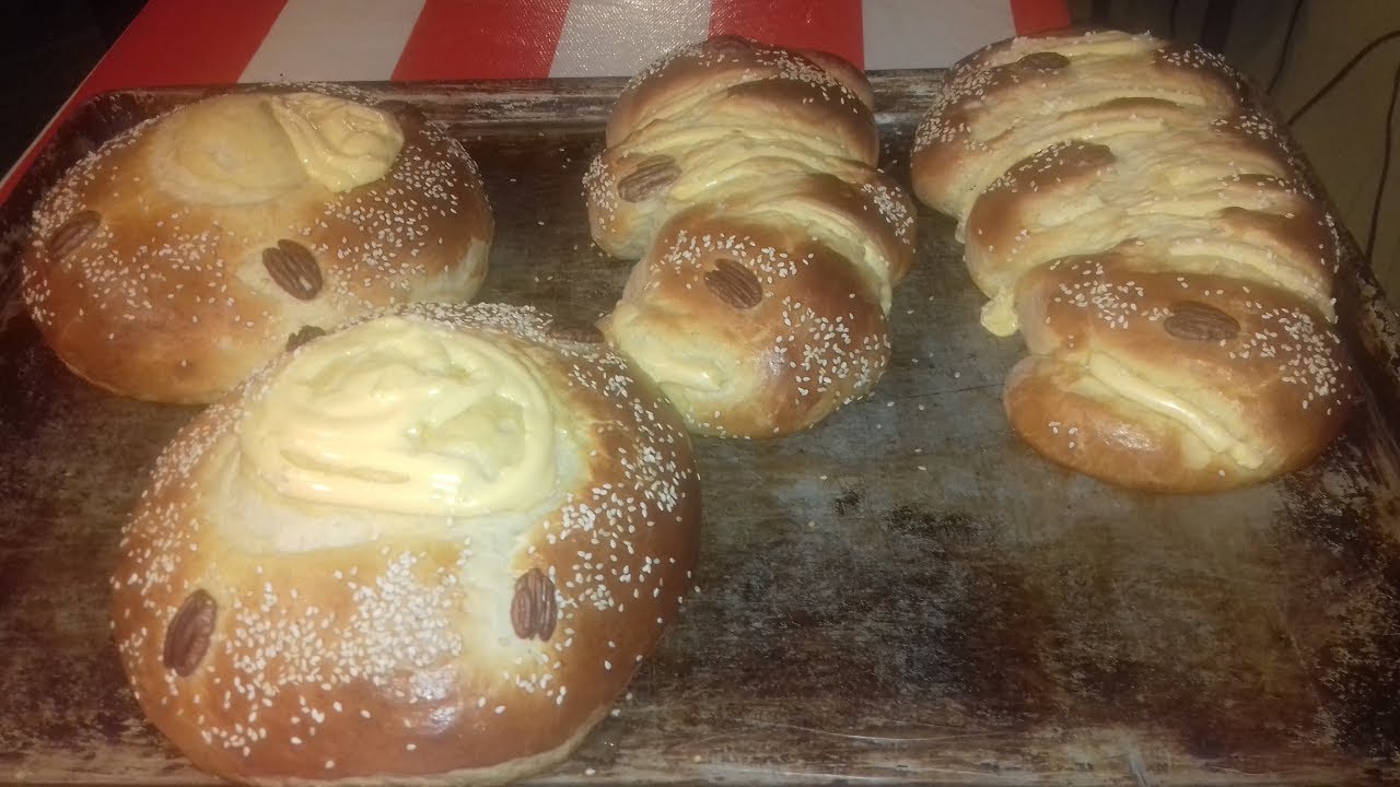 ¡Facilísimo! Pan de Feria con Crema Pastelera! Esponjosito