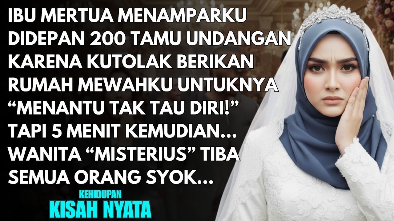 MERTUAKU MENAMPARKU DIDEPAN 200 TAMU UNDANGAN - TAPI 5 MENIT KEMUDIAN WANITA MISTERIUS DATANG...