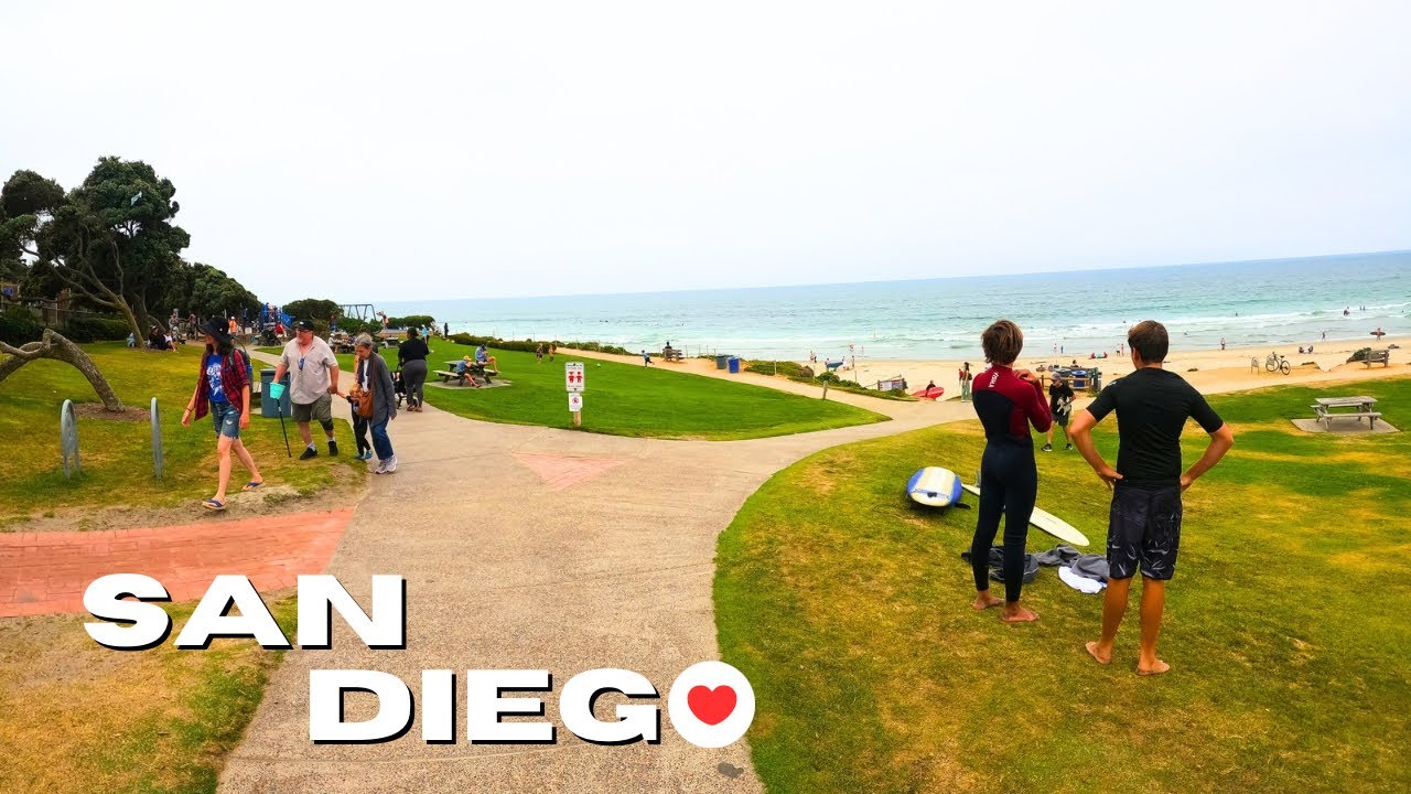 [HD] San Diego Del Mar Beach Walking Tour + BONUS | July 2024