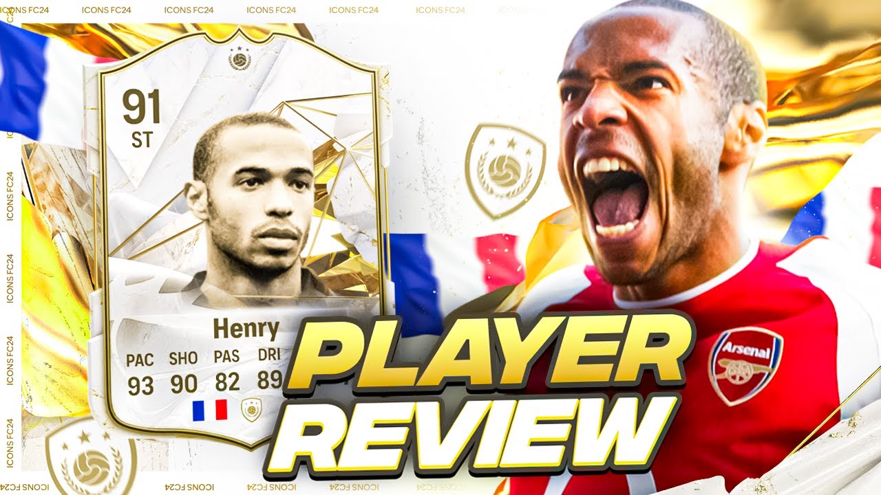 91 ICON HENRY SBC PLAYER REVIEW! - THIERRY HENRY | FC 24 ULTIMATE TEAM