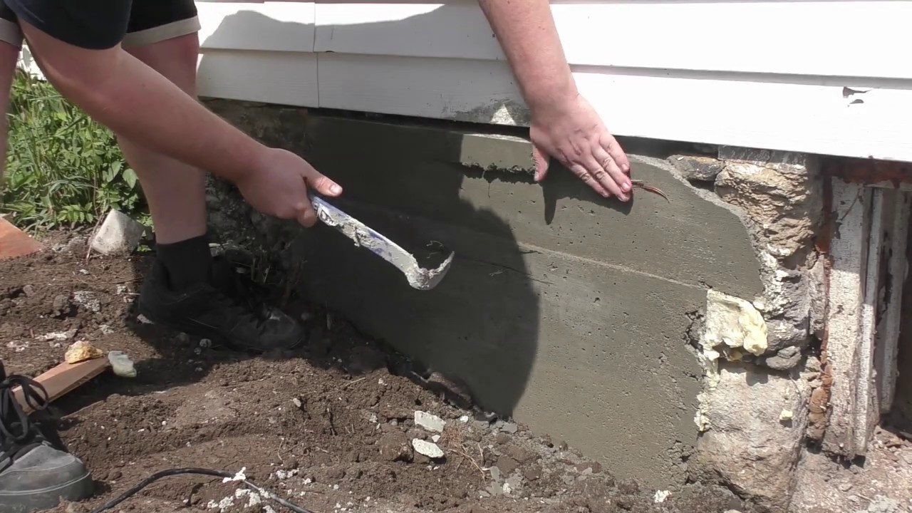 My Old House: Filling in an Old Window with Concrete | Driveway