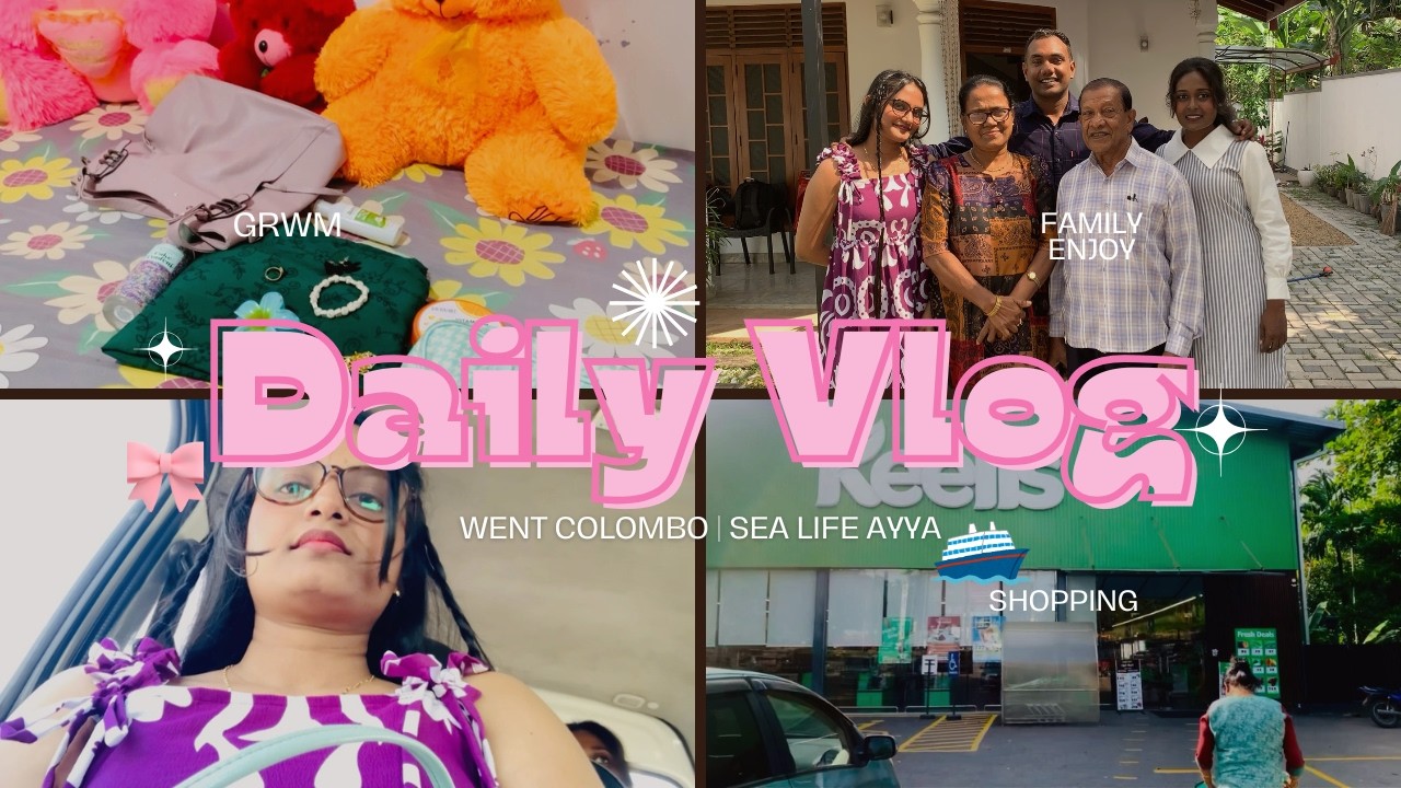Daily vlog in colombo | sea life loading |🌷⚓ #grwn #vlog #colombo #aestheic #sealife