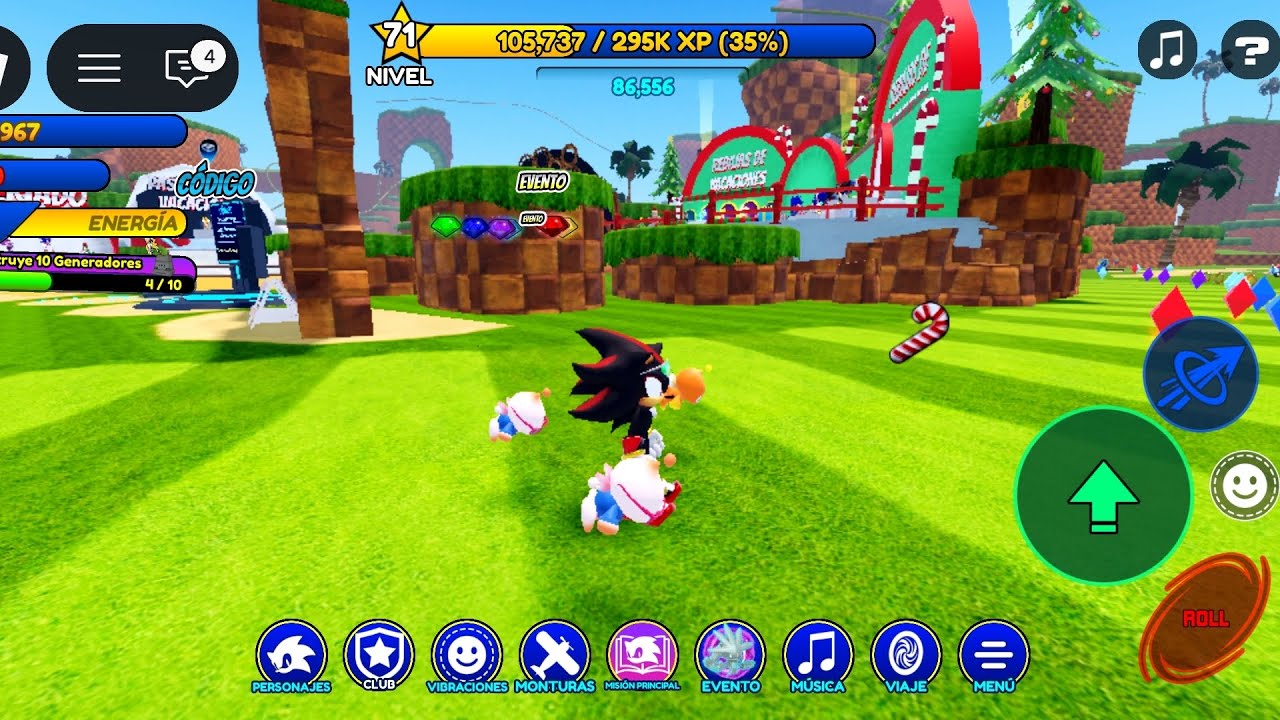 Jugando  Sonic Speed simulietor