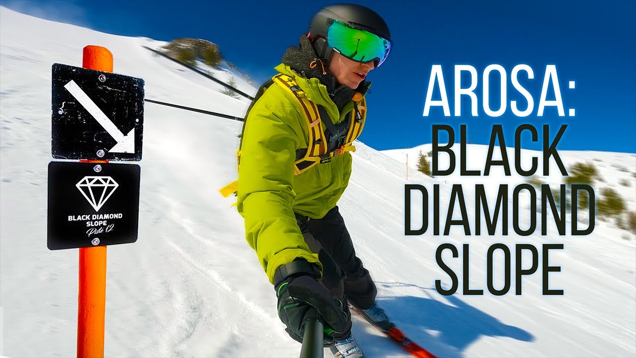 Black Diamond Slope: The Steepest Slope in Arosa