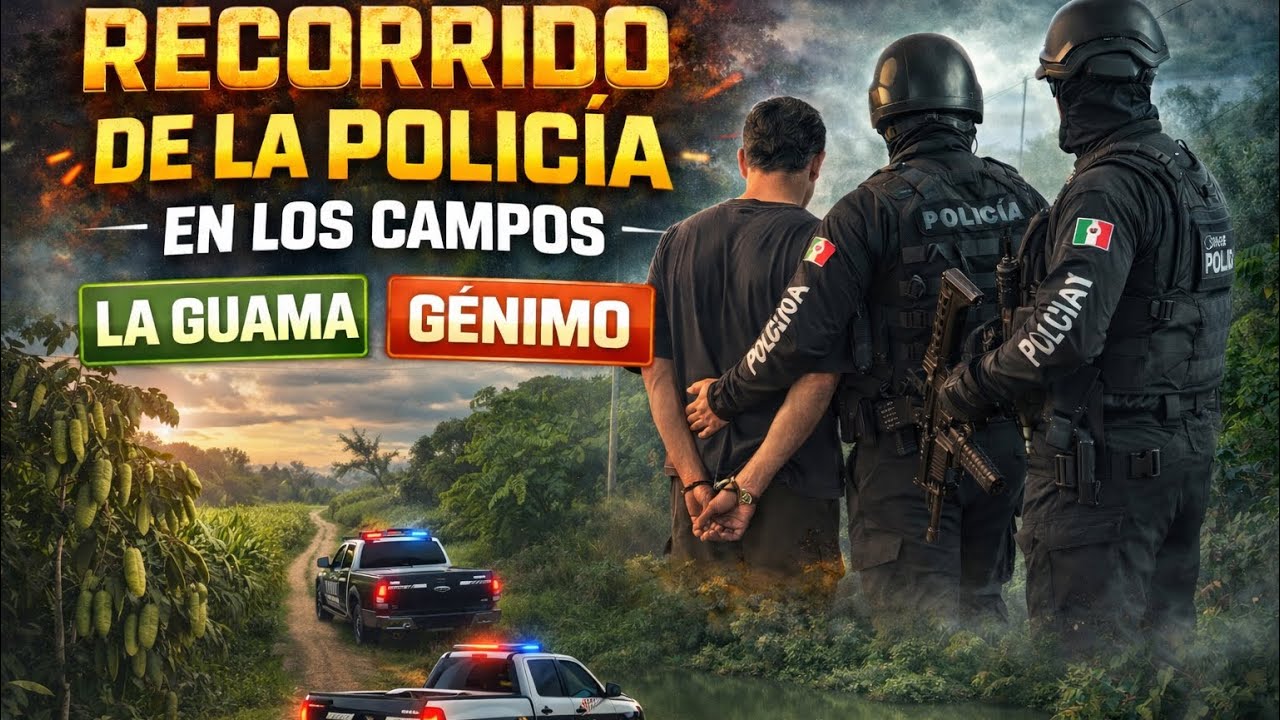 Recorrido de la policía por campos de San Francisco de Macorís, la Guama y el poso de Genimo 