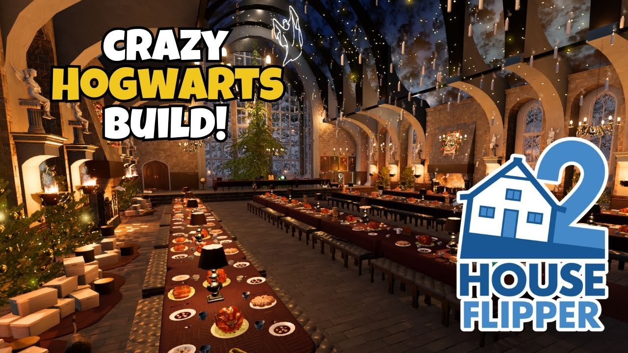 This Hogwarts Great Hall build is INCREDIBLE! | House Flipper 2