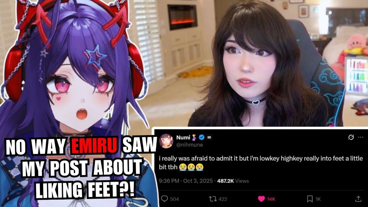 Numi Reacts to Emiru Seeing Her Post About Liking Feet