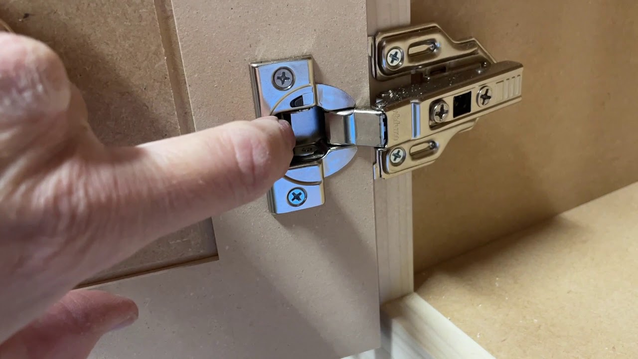 Soft Close Blum Door Hinges- What Does This Tiny Button Do?