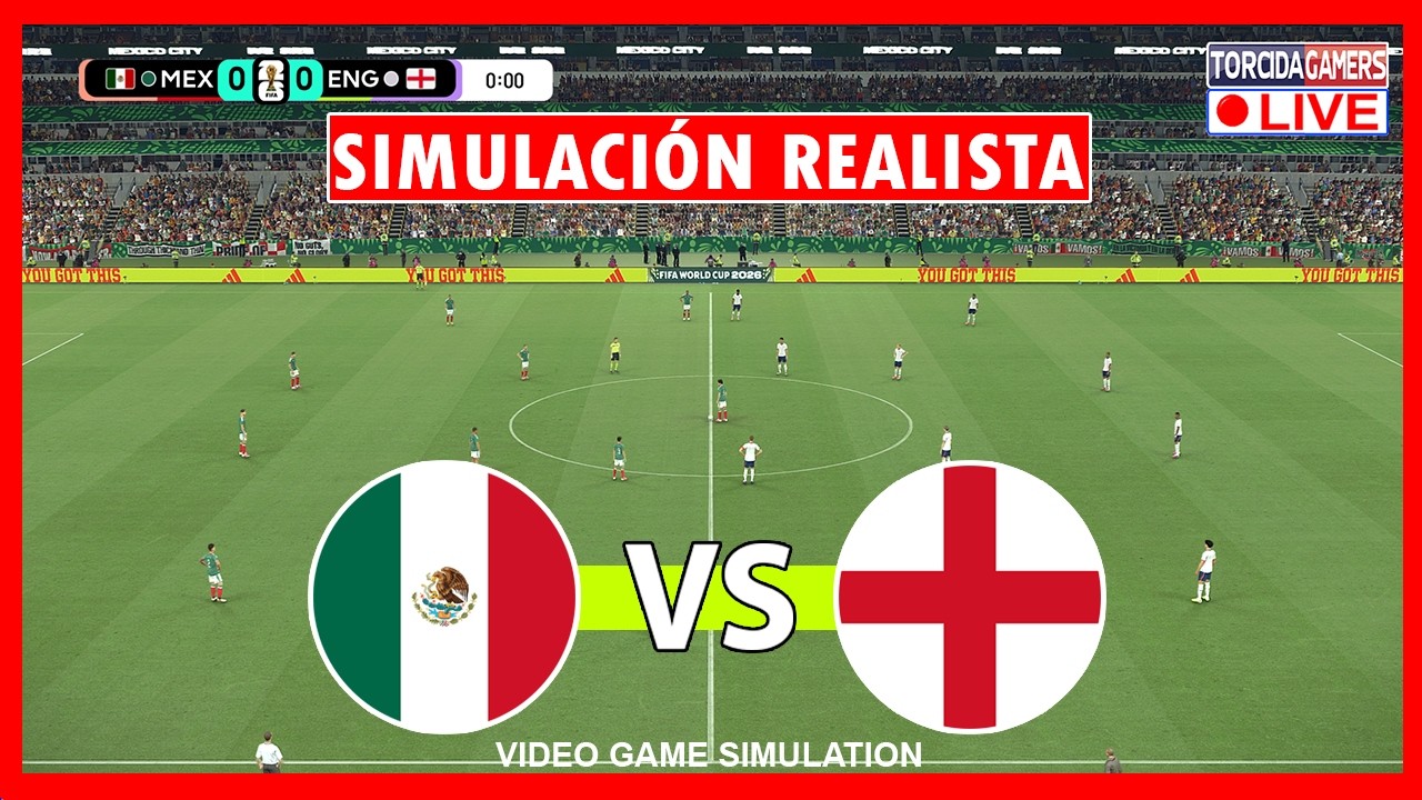 M&Eacute;XICO VS INGLATERRA | MUNDIAL 2026 | OCTAVOS DE FINAL | eFootball PES 2021 SIMULACI&Oacute;N