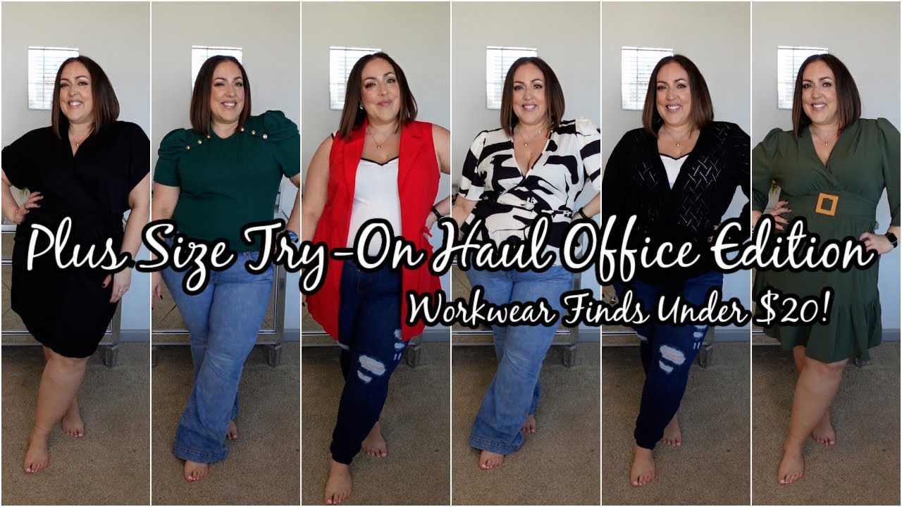 HUGE Shein Plus Size Try-On Haul: Office Edition - Workwear Finds Under $20! | MissGreenEyes