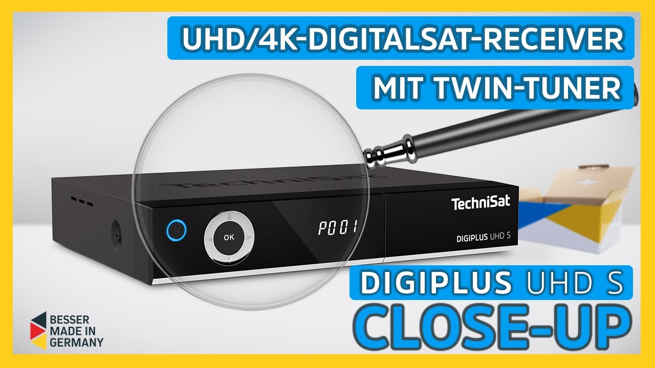 DIGIPLUS UHD S | UHD/4K-DigitalSat-Receiver mit TwinTuner | TechniSat