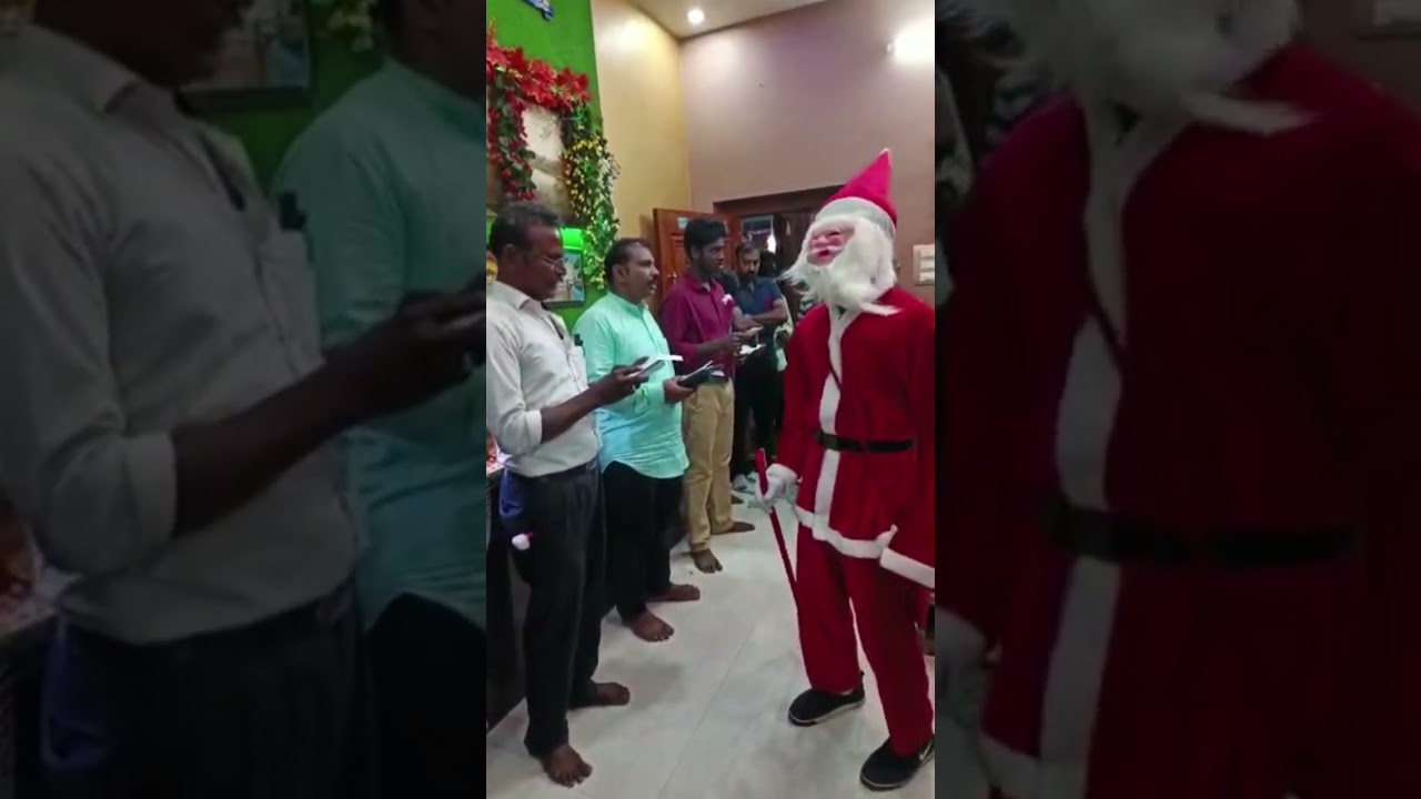 Christmas Carol Round Santa Claus From Manglore tamil Church
