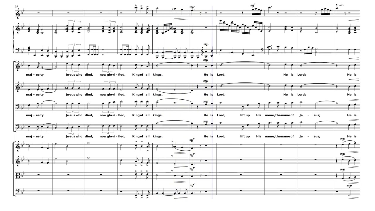 Majesty - SATB w/ Instrumentalist – Jack  W. Hayford