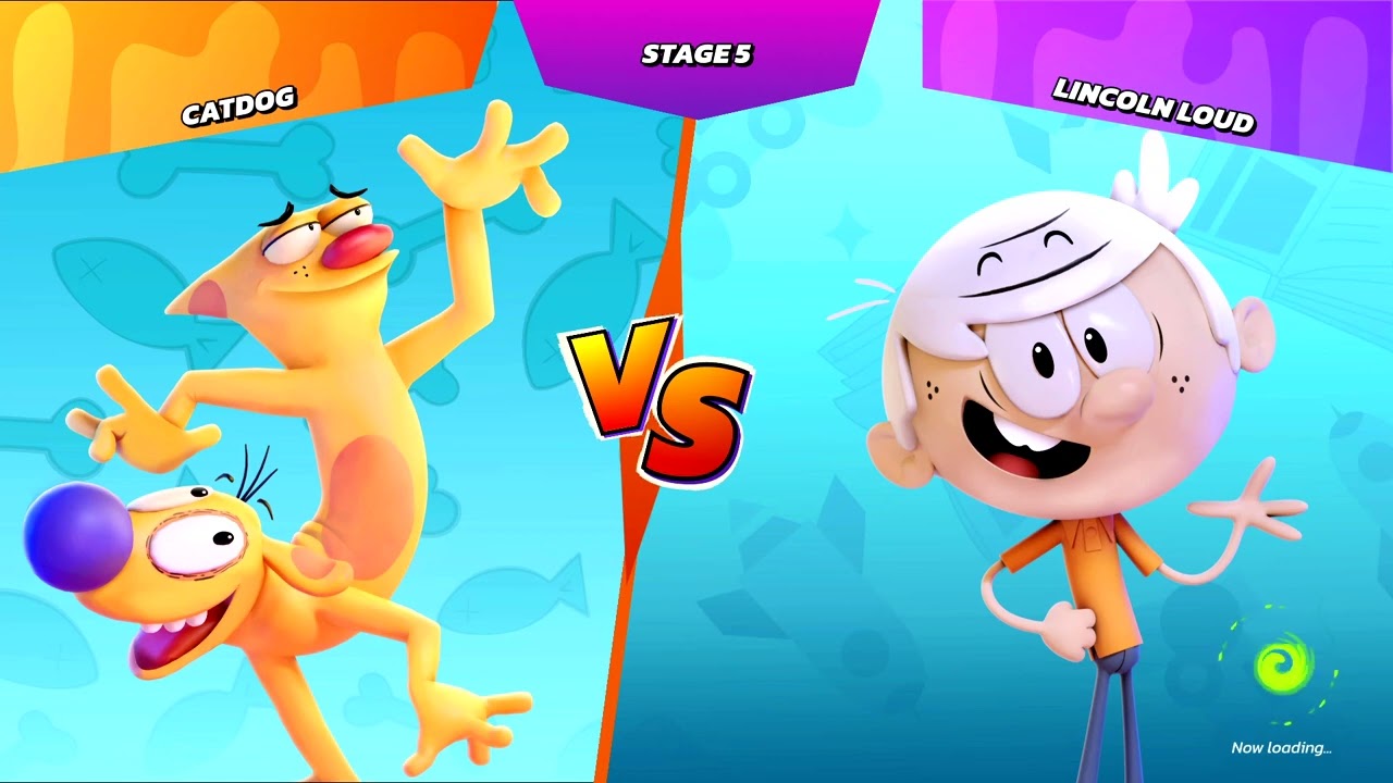 Nickelodeon All-Star Brawl Catdog Arcade Mode Very Easy