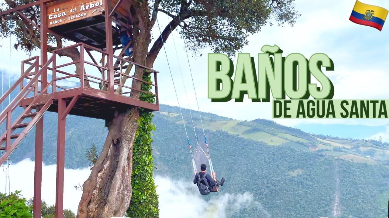 Baños: 🚀✨🌎 I Swung Over a Cliff in Ecuador! 🇪🇨 Exploring this magic town: Swings & Epic Views 😱🌄