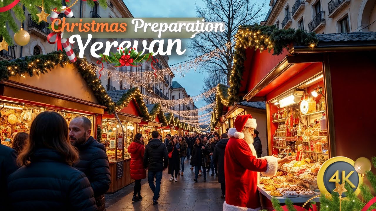[4K] Yerevan&rsquo;s Christmas Preparations 2026 🎄 First Lights, Decorations and Holiday Atmosphere 