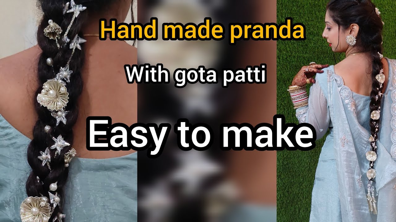 Most different and gorgeous hand made pranda/easy to make/full tutorial #gotapati #pranda #fastion⭐
