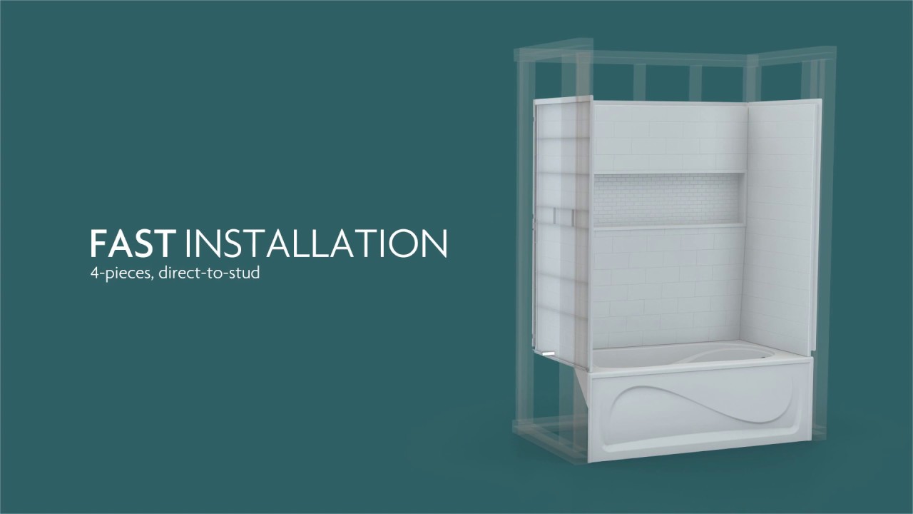 NexTile by MAAX - Tub Wall Set