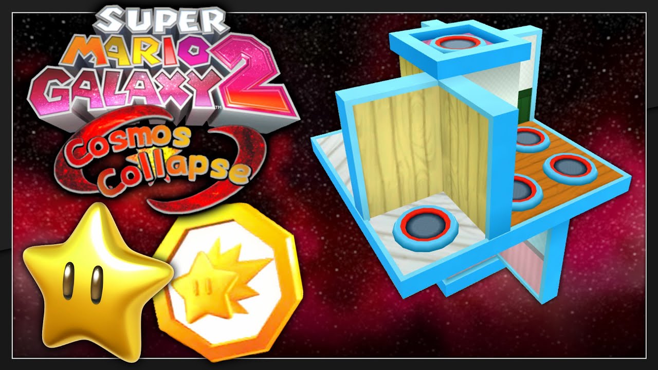 Super Mario Galaxy 2 Cosmos Collapse - Flipsville Galaxy ALL STARS / COMET MEDAL