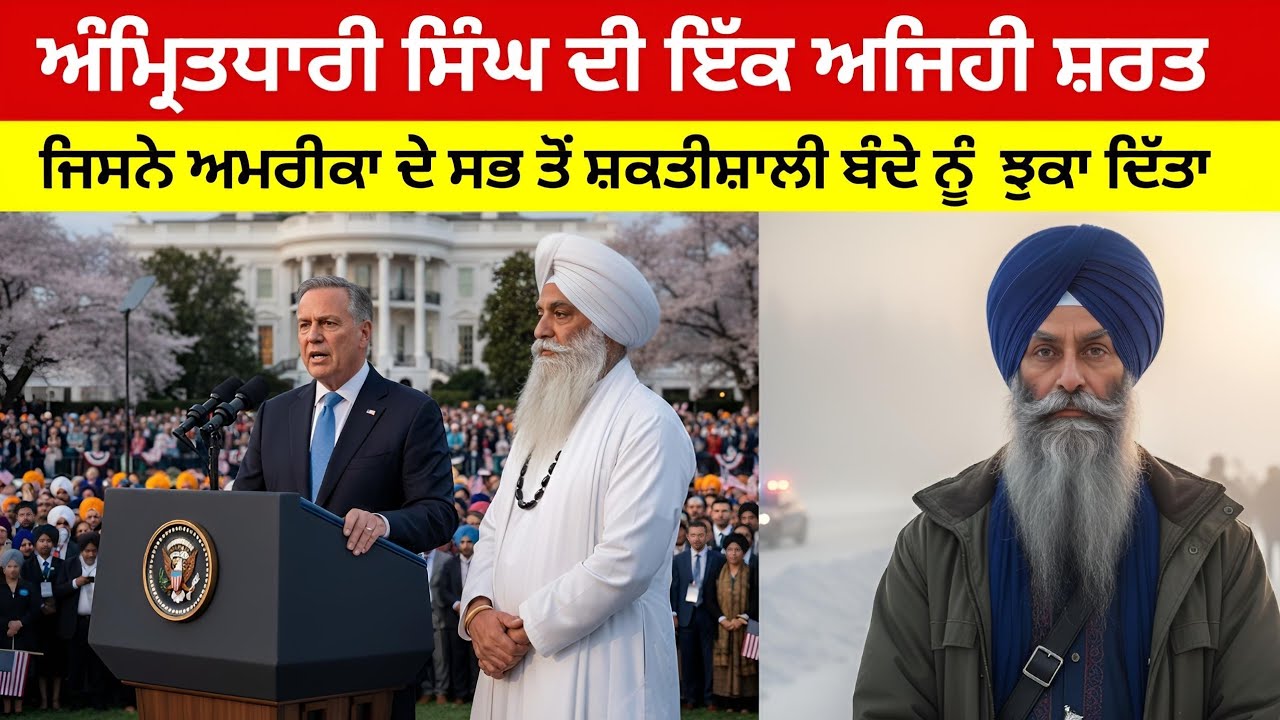 ਅੰਮ੍ਰਿਤਧਾਰੀ ਸਿੰਘ ਦੀ ਇੱਕ ਅਜਿਹੀ ਸ਼ਰਤ ਜਿਸ ਨੇ ਅਮਰੀਕਾ ਦੇ ਸਭ ਤੋਂ ਸ਼ਕਤੀਸ਼ਾਲੀ ਬੰਦੇ ਨੂੰ ਝੁਕਾ ਦਿੱਤਾ।