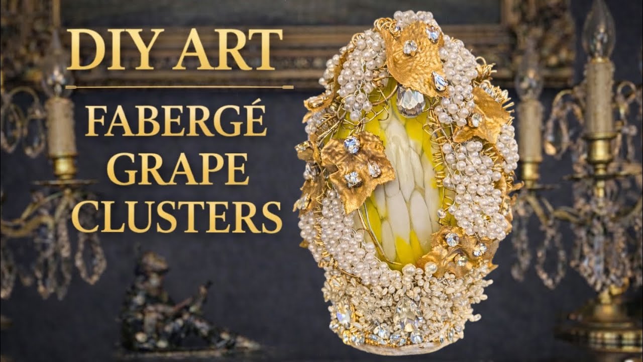 Fabergé-Style Grape Lamp — I Turned Pearls Into a Royal Masterpiece