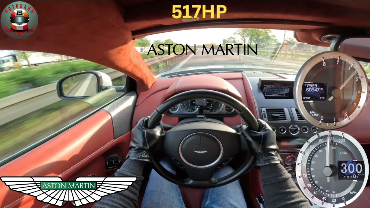Aston Martin DB9 V12 || 517HP || TOP SPEED on german Autobahn