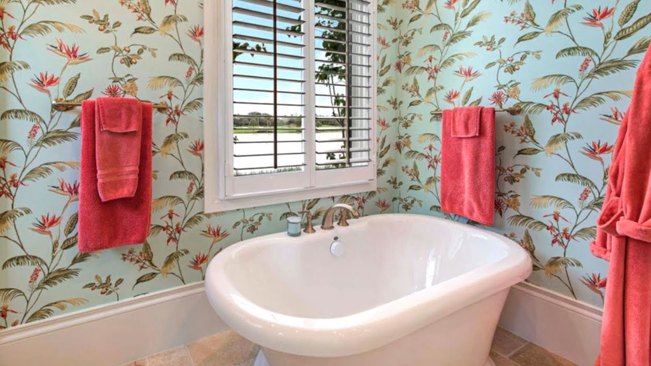 55 Bathroom Wallpaper Ideas