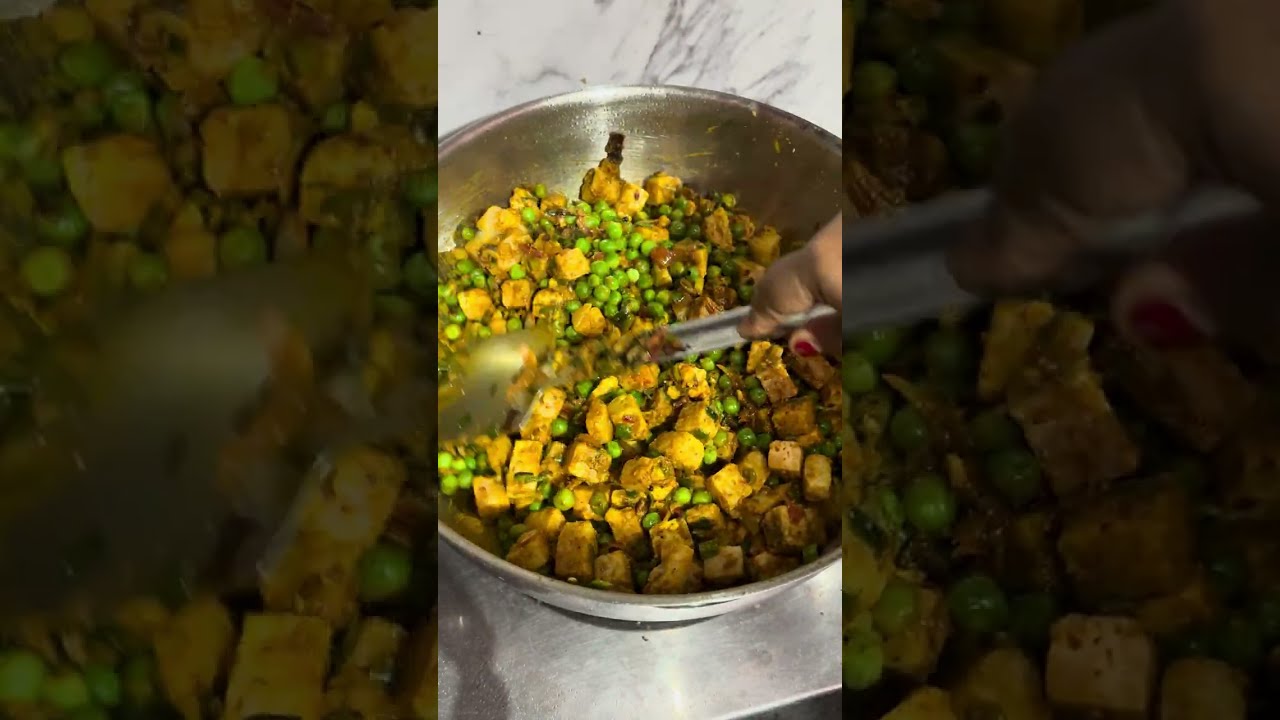 Winter special matar paneer की सब्ज़ी