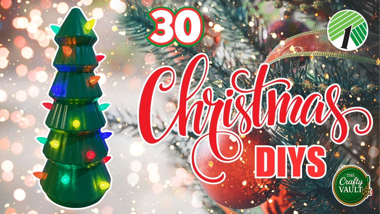30 GORGEOUS Christmas Dollar Tree DIYS from The Crafty Vault!