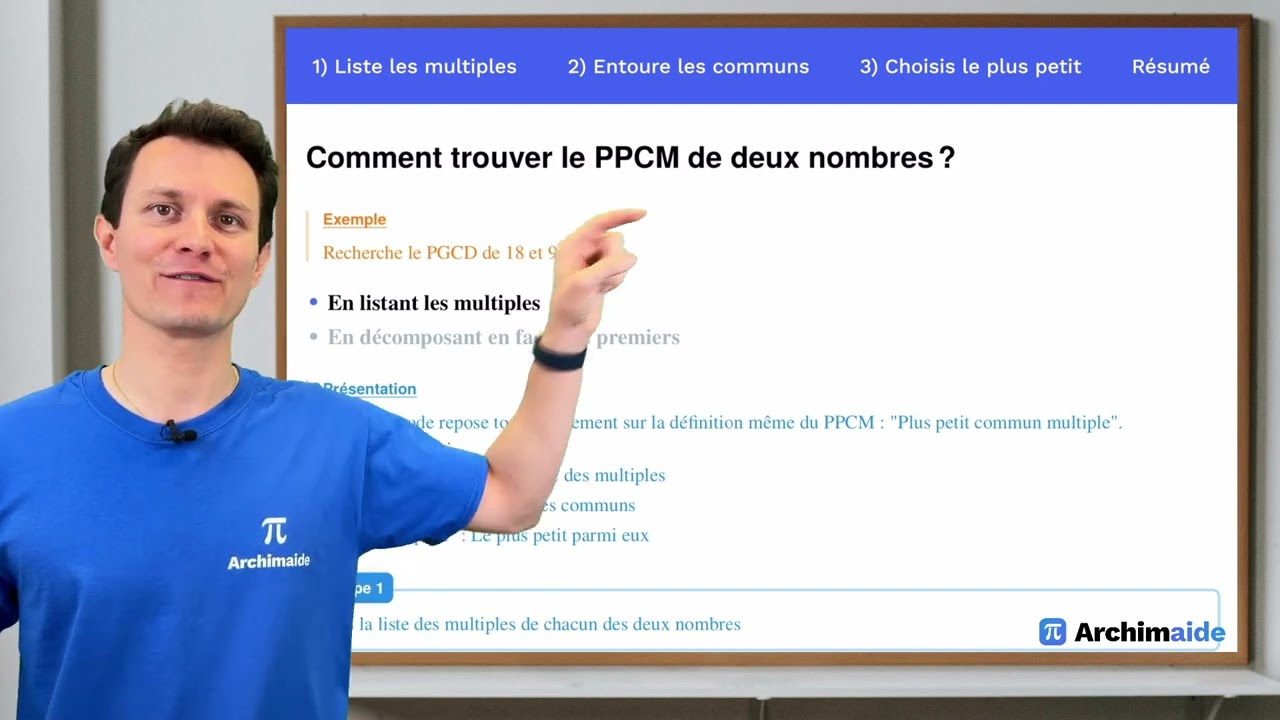 MÉTHODE : Comment trouver le PPCM de deux nombres ? (1/2) - 2nd