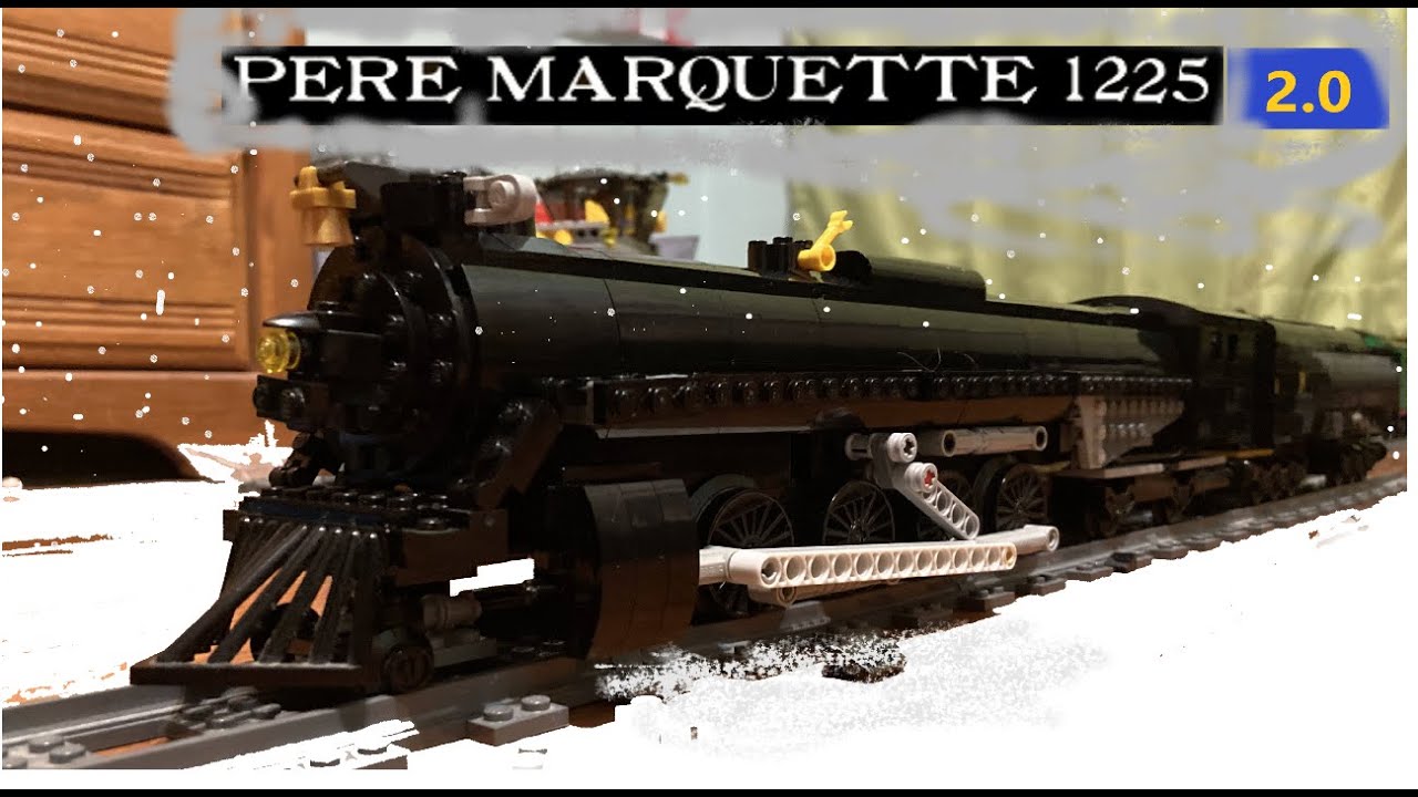 Building my Lego Pere Marquette 1225(The Real Polar Express)MOC 2.0