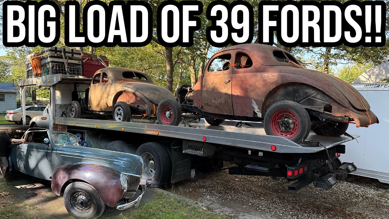 Crazy Stash Of 1939 Ford Coupes, Convertible & Parts Found On Long Island
