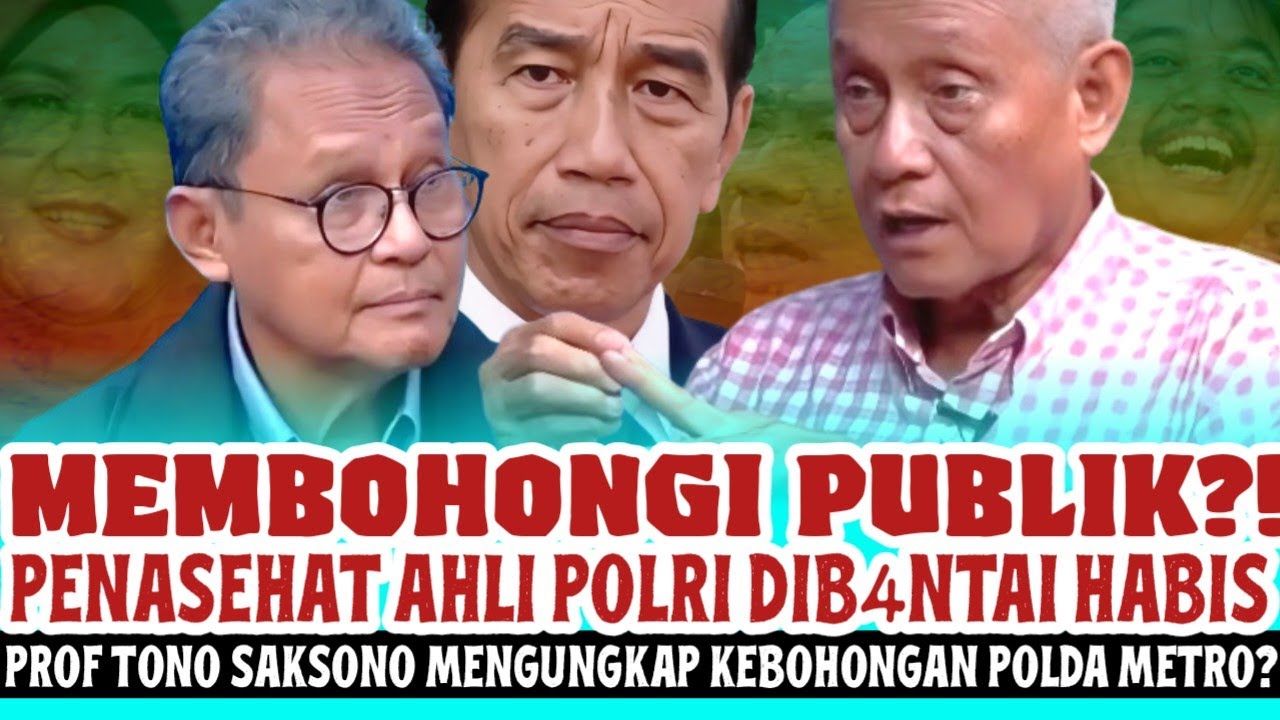 Prof Tono Saksono Menel4njang1 Polda Metro Soal Hasil Labfor Ijazah Jokowi? Ternyata Memang Begini?