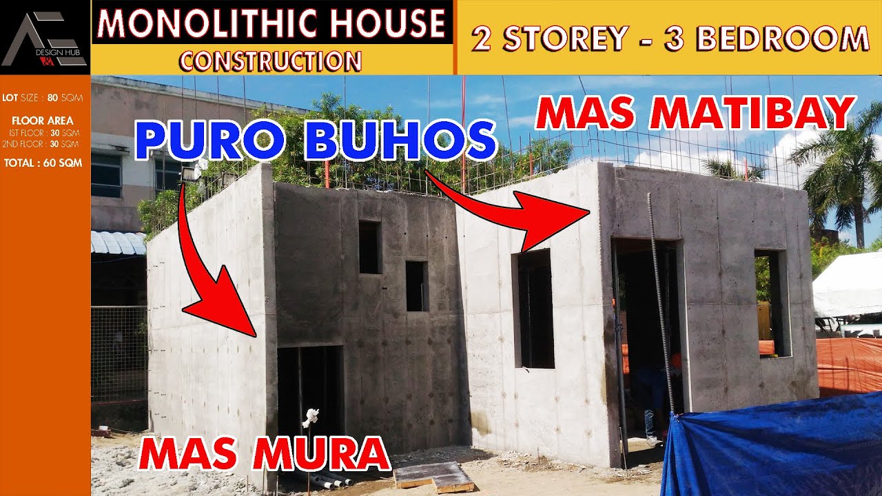 PURO BUHOS buong BAHAY I MURA at MATIBAY I 2 Storey I Monolithic I 3 Bedroom
