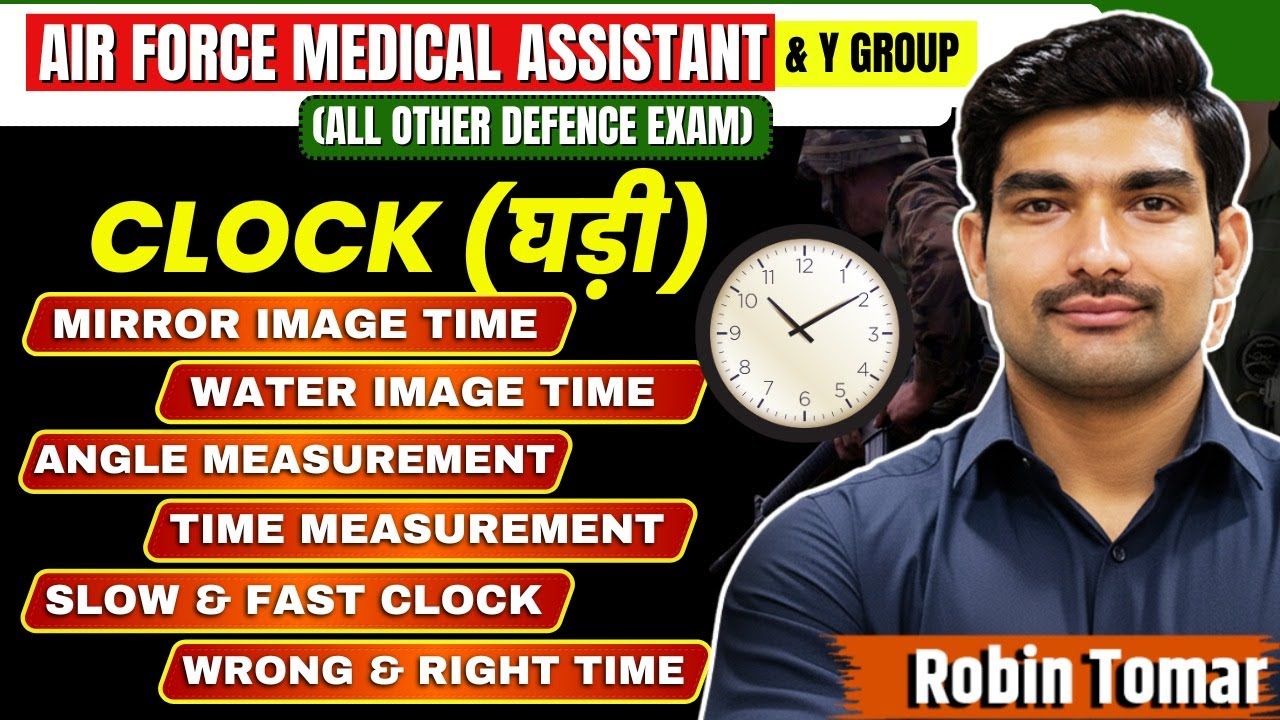 Clock Reasoning One Shot By Robin Sir | Clock Reasoning Short Tricks | Airforce MA & Y-Group