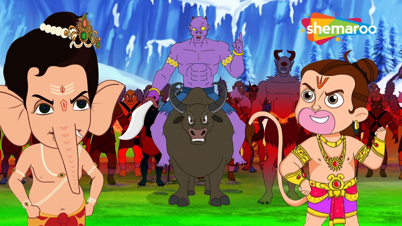 बाल गणेश और बाल हनुमान चिंतित क्यों है ?   | Bal Ganesh and Bal Hanuman Story |  @shemarookids ​