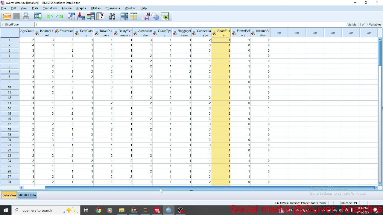 Predicting Chaotic Airline Passengers with Logistic Regression in SPSS